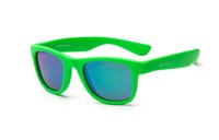 Детские солнцезащитные очки Koolsun Wawe неоново-зеленые (Размер 3+) (KS-WANG003)