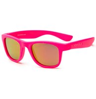 Детские солнцезащитные очки Koolsun Wawe неоново-розовые (Размер 1+) (KS-WANP001)