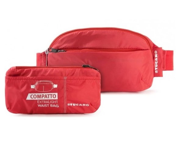 

Сумка на пояс Tucano Compatto XL Waistbag Packable Red