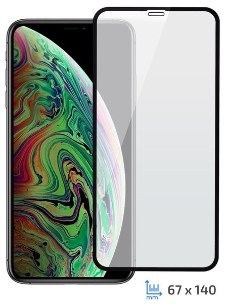 

Стекло 2E iPhone X 3D black color border/Full glue