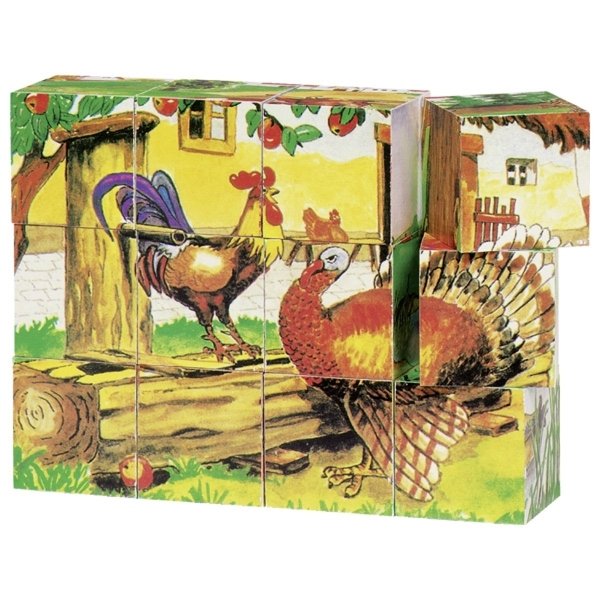 

Кубики деревянные goki Ферма ( 57878G)