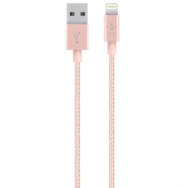 

Кабель Lightning BELKIN MIXIT PREMIUM METALLIC 1.2m rose gоld