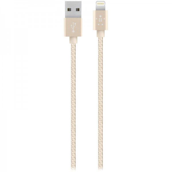 

Кабель Lightning BELKIN MIXIT PREMIUM METALLIC 1.2m gold