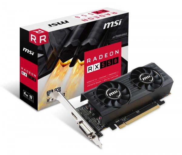 

Видеокарта MSI Radeon RX 550 4GB DDR5 low profile OC (RX550_4GT_LP_OC)