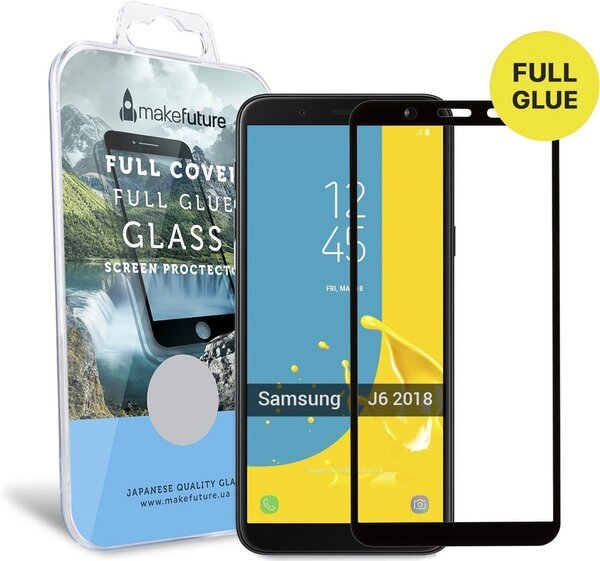 

Стекло MakeFuture для Galaxy J6 2018 (J600) Black Full Cover Full Glue