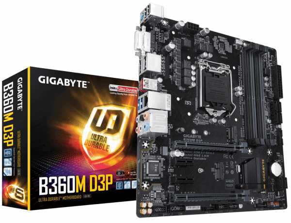 

Материнская плата GIGABYTE B360M D3P