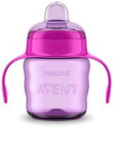 Чашка-непроливайка Avent с мягким носиком розовая 200 мл 6+ 1 шт. (SCF551/03)