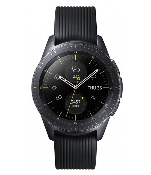 Акція на Смарт-часы Samsung Galaxy Watch 42mm Black (SM-R810NZKASEK) від MOYO