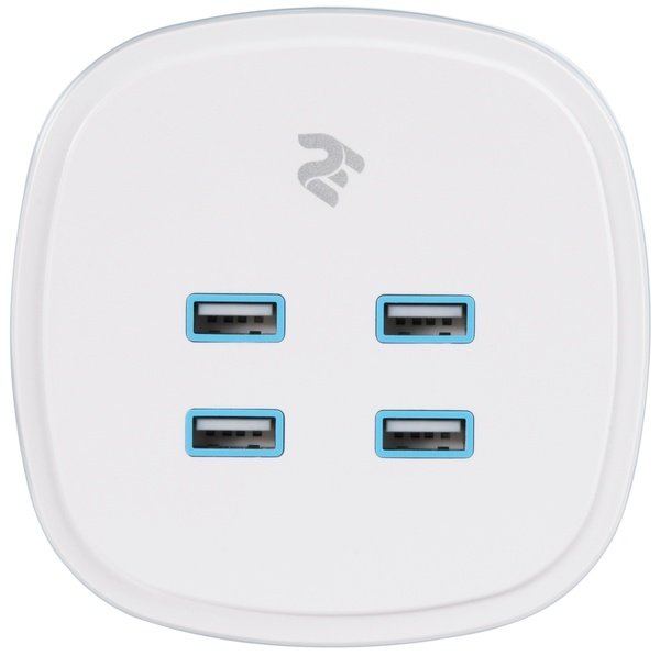 

Сетевое зарядное устройство 2E 4-Port USB 4.2A White
