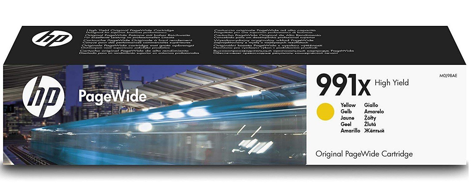 

Картридж струйный HP 991X PageWide Pro 772/777/750 Yellow, 16000 стр (M0J98AE)