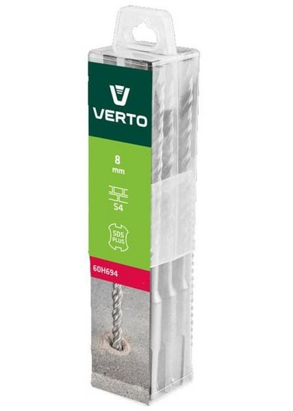 

Сверло VERTO по бетону SDS Plus (бур), 8 x 160 мм