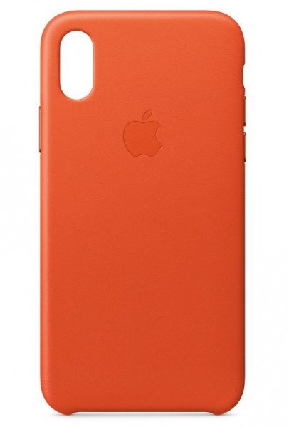 

Чехол Apple Leather Case для iPhone X Bright Orange (ZKMRGK2ZMA)