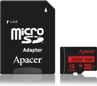 Карта памяти Apacer microSDHC 32GB Class 10 UHS-I R85MB/s + SD-адаптер