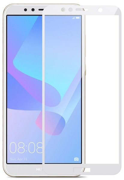 

Стекло MakeFuture для Huawei Y6 Prime 2018 White Full Cover Full Glue