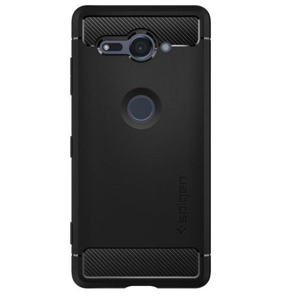 

Чехол Spigen для Sony Xperia XZ2 Compact Rugged Armor Black