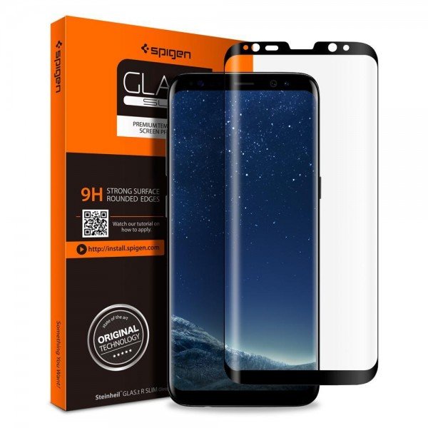 

Стекло Spigen для Galaxy S9+ (G965) Curved HD Black