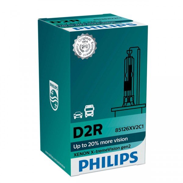 

Лампа ксеноновая Philips D2R X-tremeVision +150% (85126XV2C1)