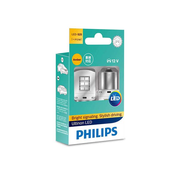 

Лампа светодиодная Philips PY21W Yellow+smartCanbus Ultinon (11498ULAX2)