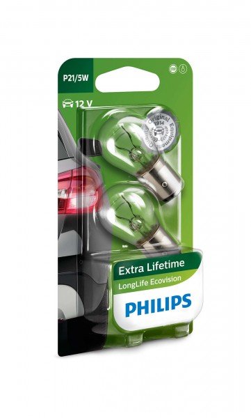 

Лампа накаливания Philips P21/5W LongLife EcoVision (12499LLECOB2)