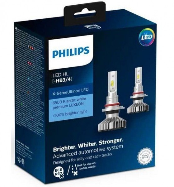 

Лампа светодиодная Philips HB3/HB4 X-treme Ultinon Led +200% (11005XUWX2)