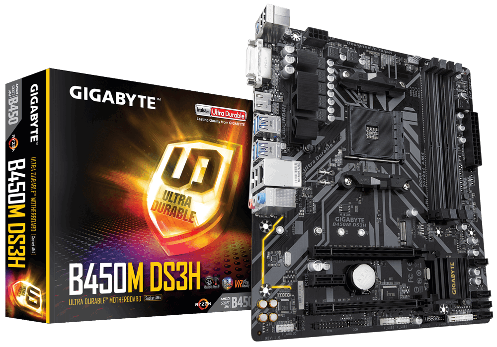 

Материнcкая плата GIGABYTE B450M DS3H