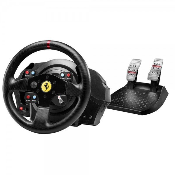 Акція на Руль и педали для PC/PS4/PS3 Thrustmaster T300 Ferrari GTE Wheel (4160609) від MOYO