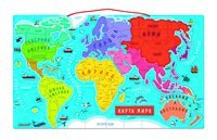Магнитная карта мира Janod русский язык (J05483)