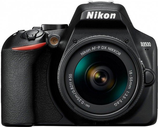 Акція на Фотоаппарат NIKON D3500 AF-P 18-55 Non-VR KIT (VBA550K002) від MOYO