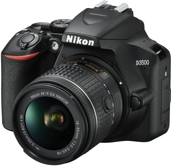 Акція на Фотоаппарат NIKON D3500 AF-P 18-55 VR Black (VBA550K001) від MOYO