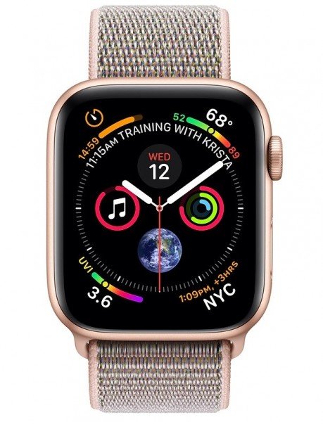 

Смарт-часы Apple Watch Series 4 40mm Gold Aluminium Case with Pink Sand Sport Loop