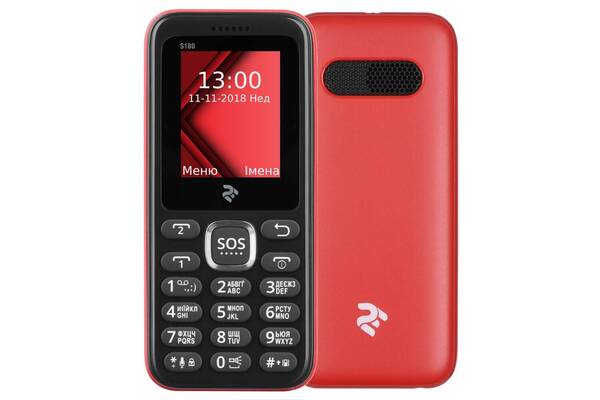 Акція на Мобильный телефон 2E S180 DS Red від MOYO