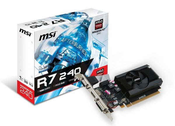 

Видеокарта MSI Radeon R7 240 1GB DDR3 low profile (R7_240_1GD3_64B_LP)