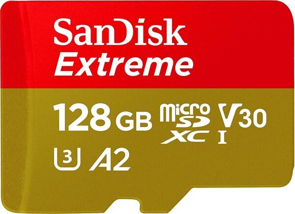 Акция на Карта памяти Sandisk microSDXC 128GB Class 10 UHS-I U3 Extreme Pro V30 R160MB/s от MOYO