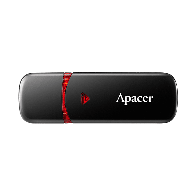  Накопичувач USB 2.0 APACER AH33364GB Black (AP64GAH333B-1) фото
