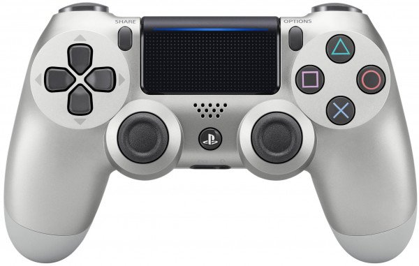 

Беспроводной геймпад SONY Dualshock 4 V2 Silver для PS4 (9895954)