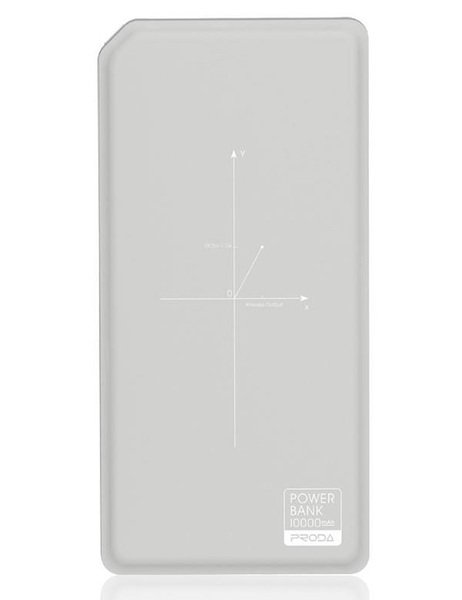 

Портативный аккумулятор Remax Proda Chicon Wireless 10000mAh Gray-White