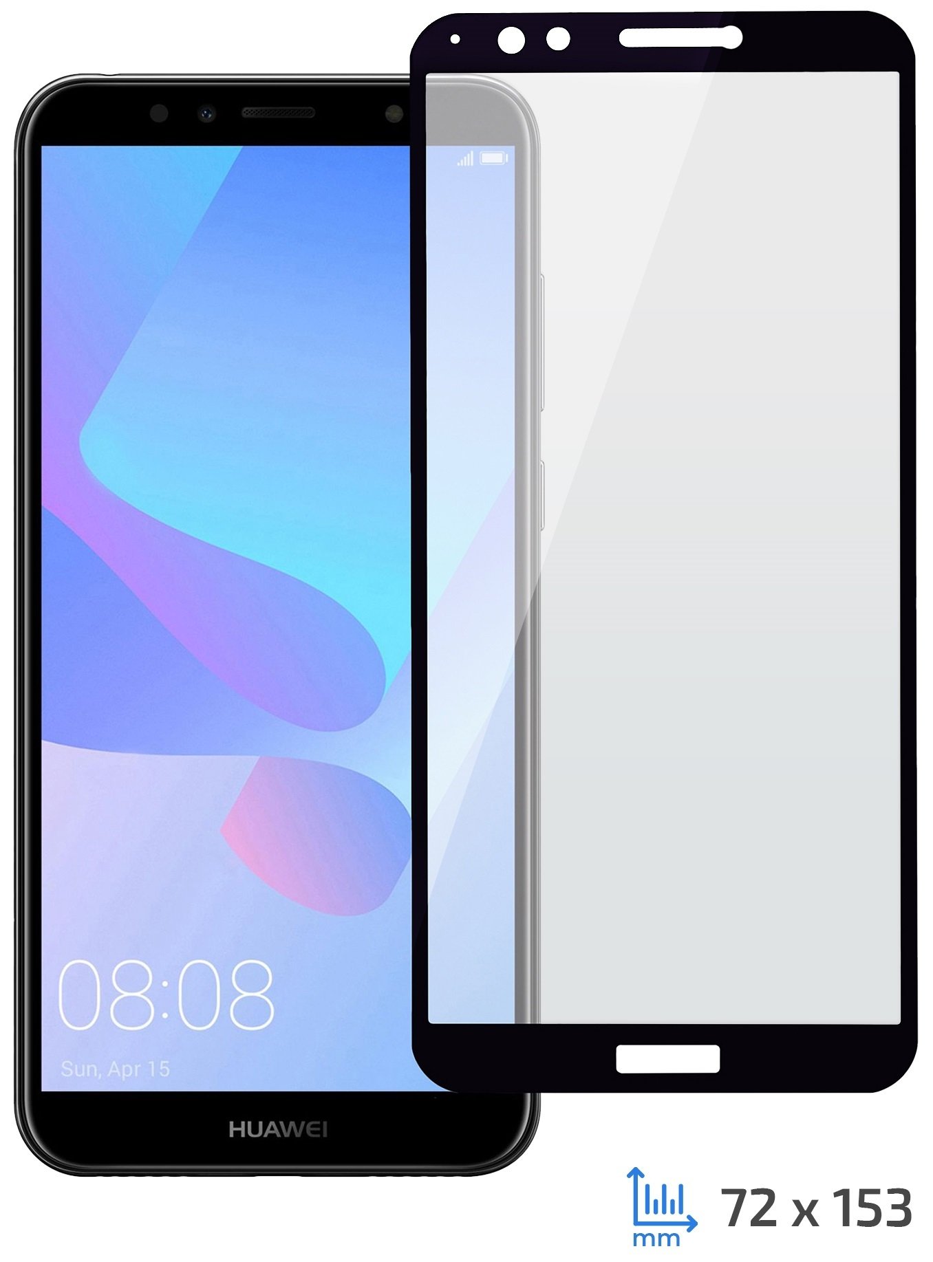 

Стекло 2E для Huawei Y7 Prime 2018 2.5D Black Border