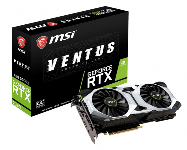 

Видеокарта MSI GeForce RTX2080 8GB GDDR6 VENTUS OC (GF_RTX_2080_VENTUS_8GOC)