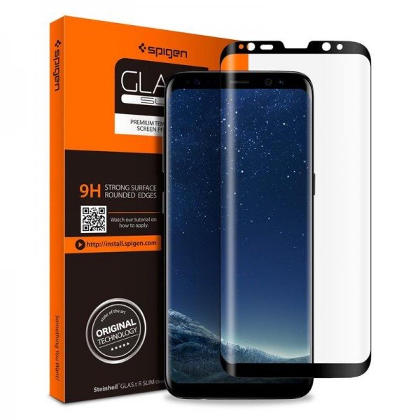 

Стекло Spigen для Galaxy S9 (G960) Curved HD Black