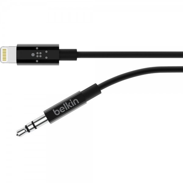 

Кабель BELKIN 3.5 mm Audio Cable to Lightning MFI 0.9 m Black