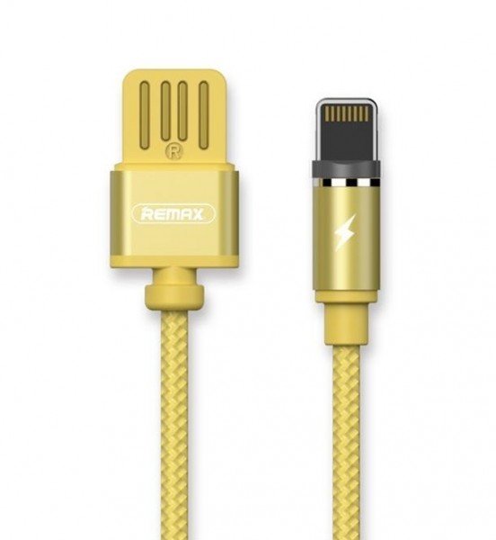 

Кабель Remax Gravity series Magnetic cable Lightning Data/Charge 1m gold