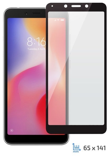 

Стекло 2E для Xiaomi Redmi 6/6A 2.5D Black Border