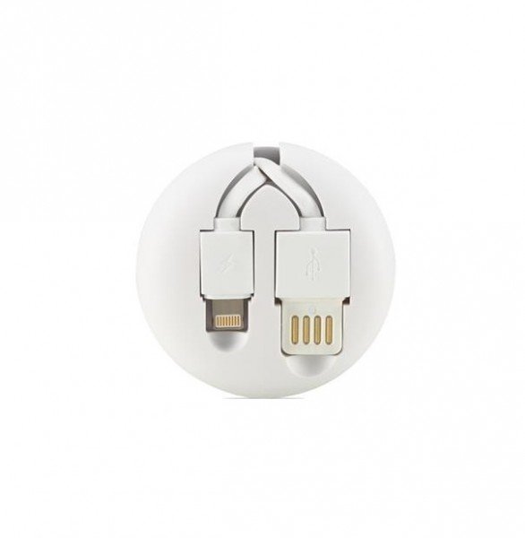 

Кабель Remax Roller type Retractable 2in1 for MicroUSB and Lightning 1m white