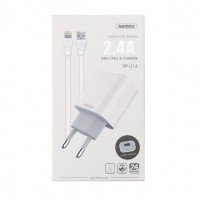  Зарядний пристрій Remax Traveller series Lightning USB Data Cable RP-U14 white 