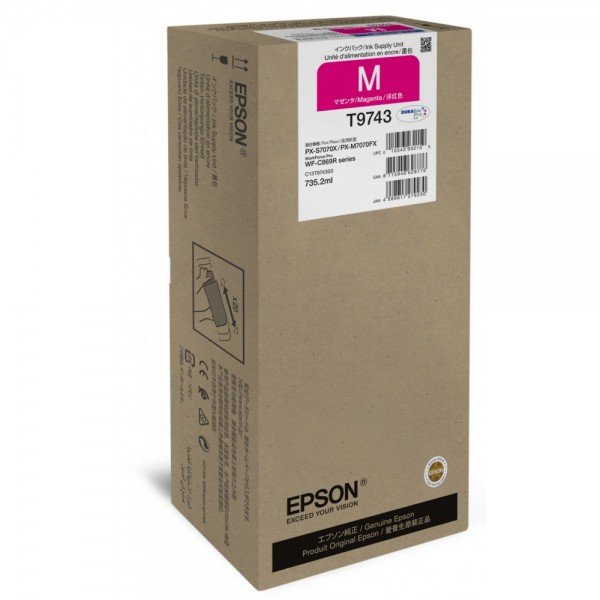 

Картридж струйный EPSON WF-C869R Magenta XXL, 84 000 стр. (C13T974300)