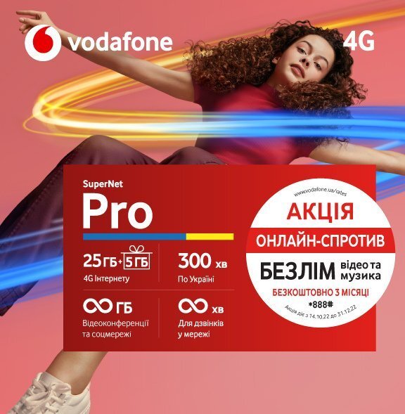 Стартовый пакет Vodafone SuperNet Pro фото 