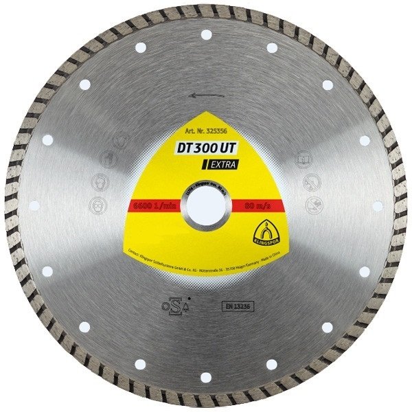 

Круг алмазный отрезной Klingspor Турбо EXTRA DT300UT 125x22,23