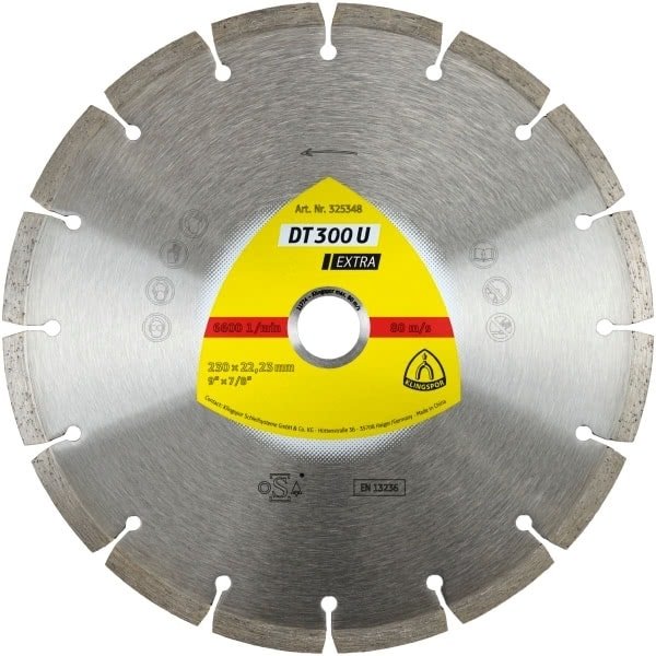 

Круг алмазный отрезной Klingspor EXTRA DT300U 230x22,23