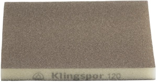 

Губка шлифовальная эластичная Klingspor SW501 123X98X10, Р120, 2-сторонняя