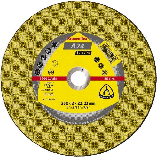 

Отрезной круг по камню Klingspor 230х3х22,2 Kronenflex C24 Extra